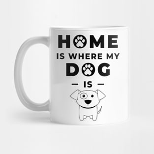 Home is where my dog is Mug